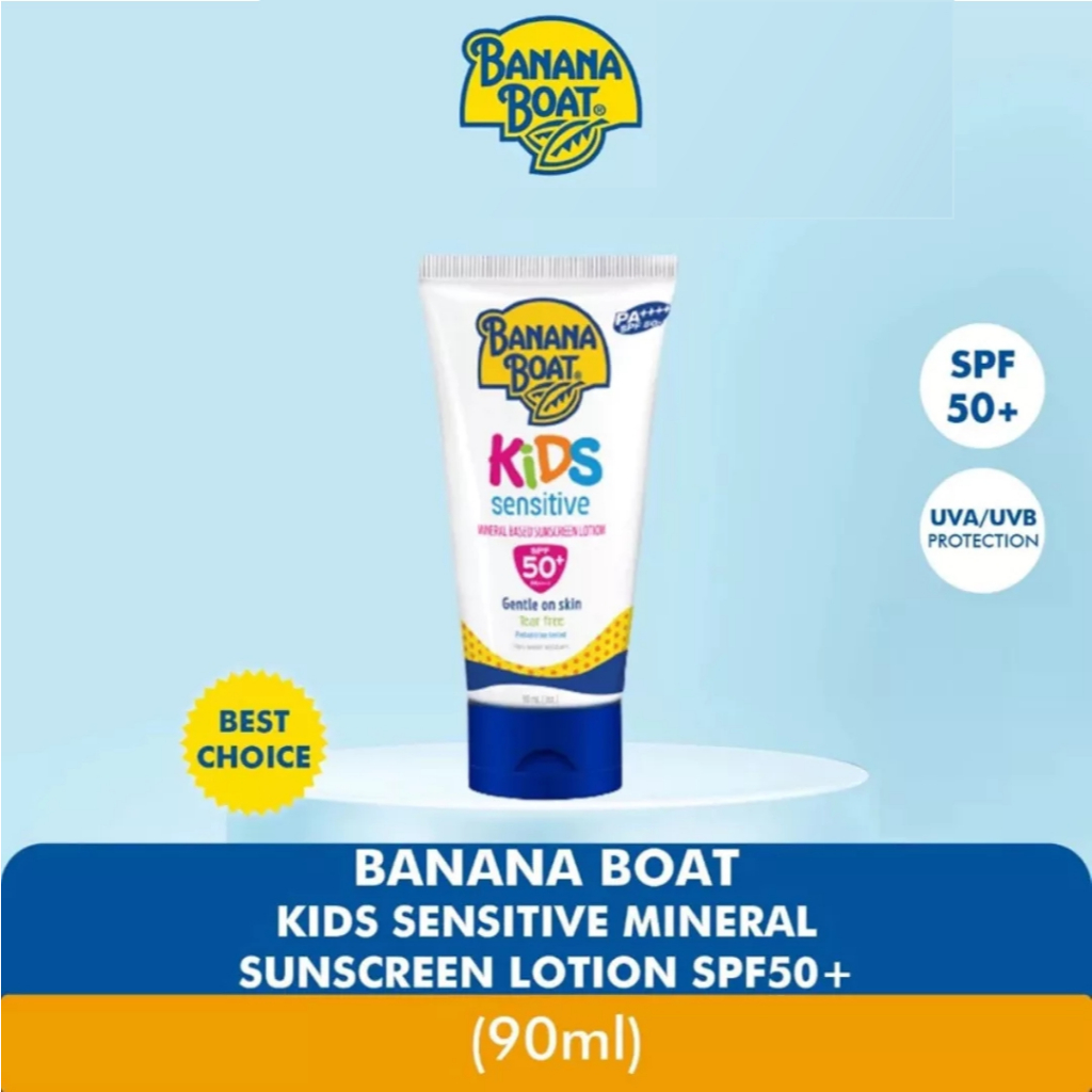 Banana Boat Kids Sensitive Sunscreen Lotion SPF50+ 90ml