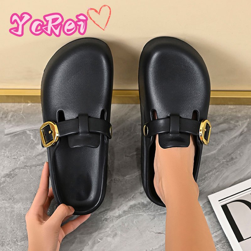 YcRei 2025 Sandal Wanita Sandal Trendi Mode Sandal Jeli Sandal Fuji Wanita Korea Sandals