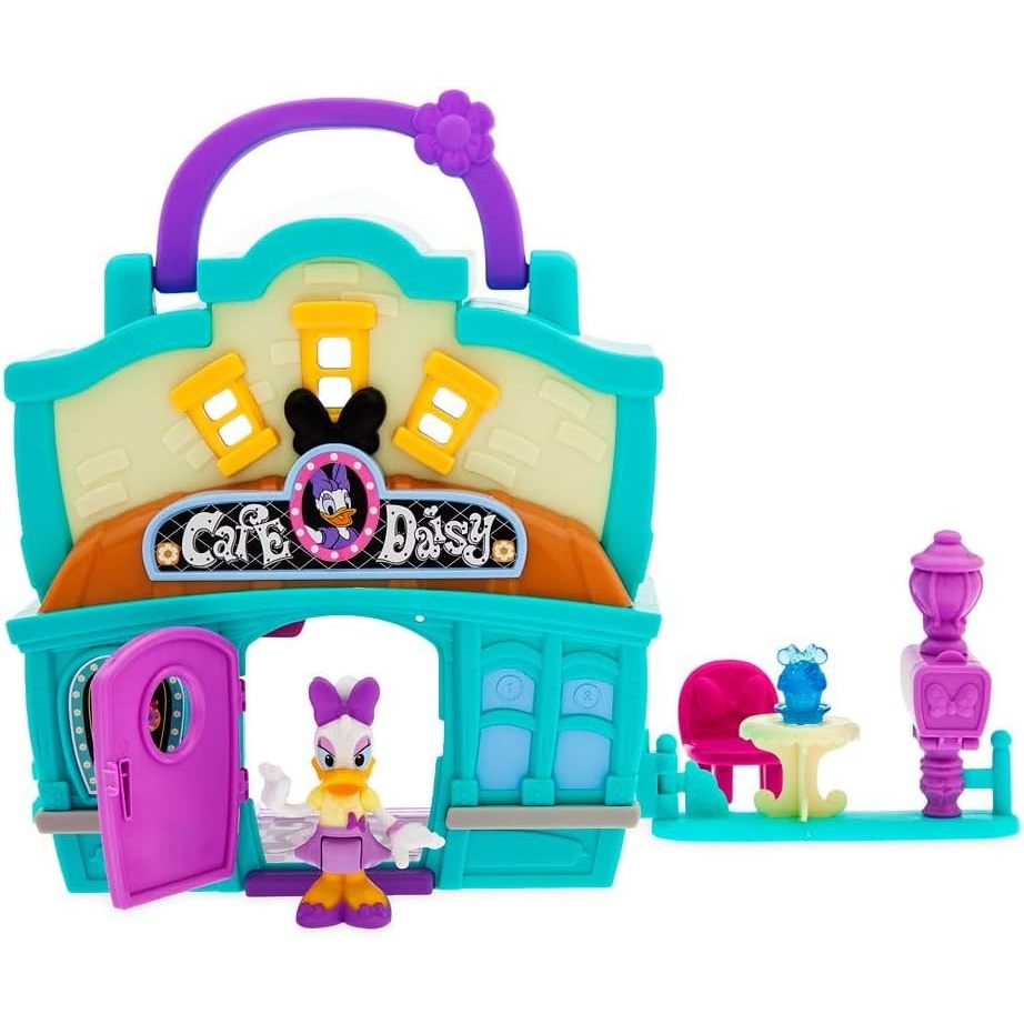 Disney Store Action Toys Daisy Duck Café Playhouse Play Set - Interactive Play House Junior