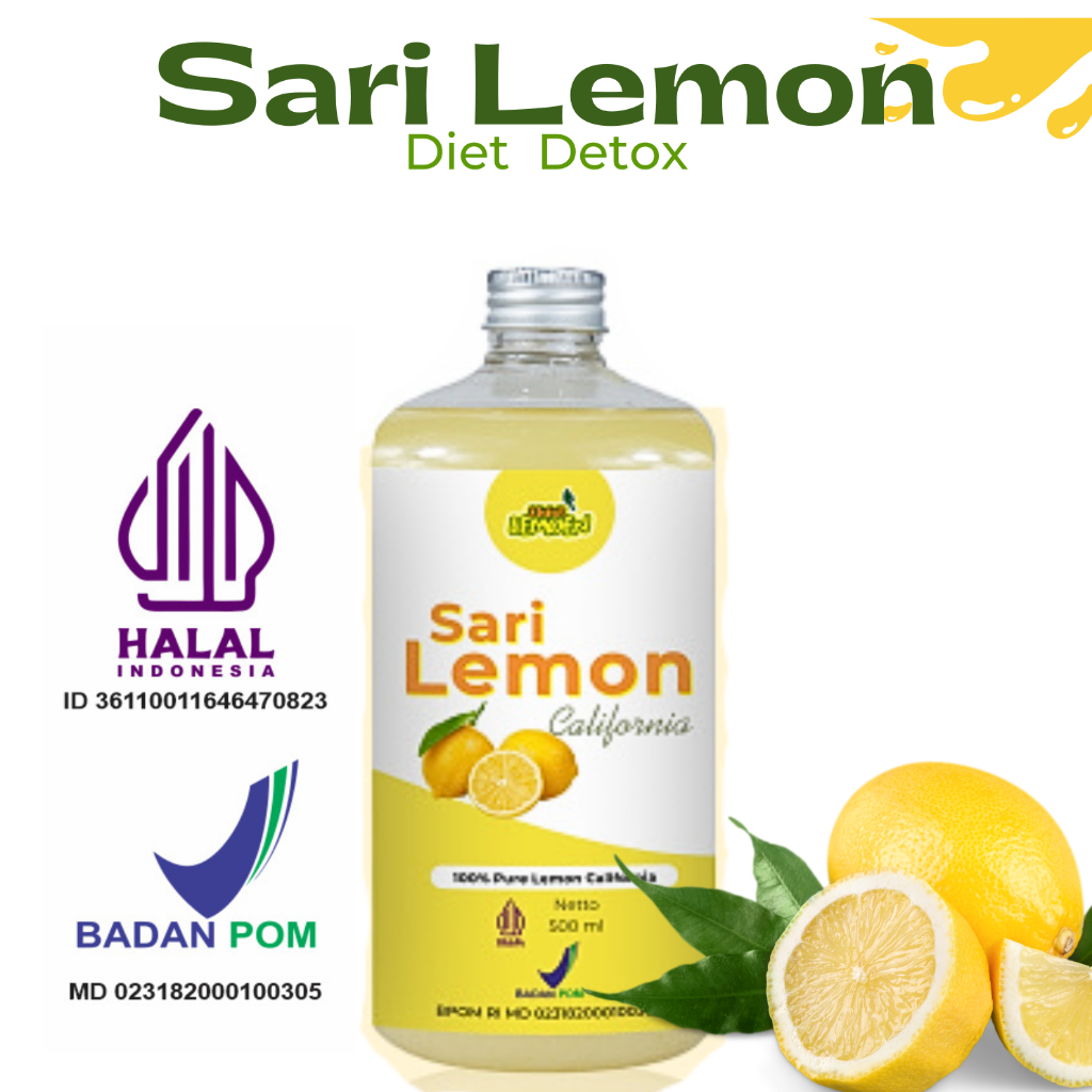 

Sari Lemon Murni Suur Lemoen - Air Lemon Minuman Diet Detox Alami