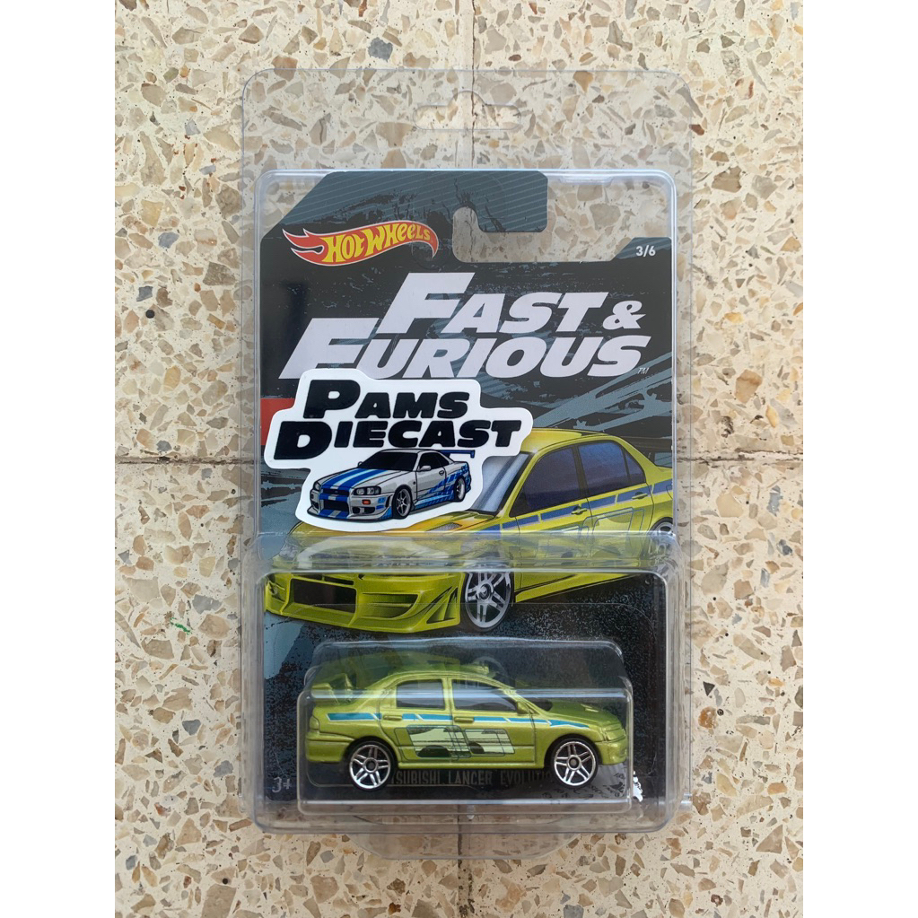 Hot Wheels Mitsubishi Lancer Evolution Fast & Furious