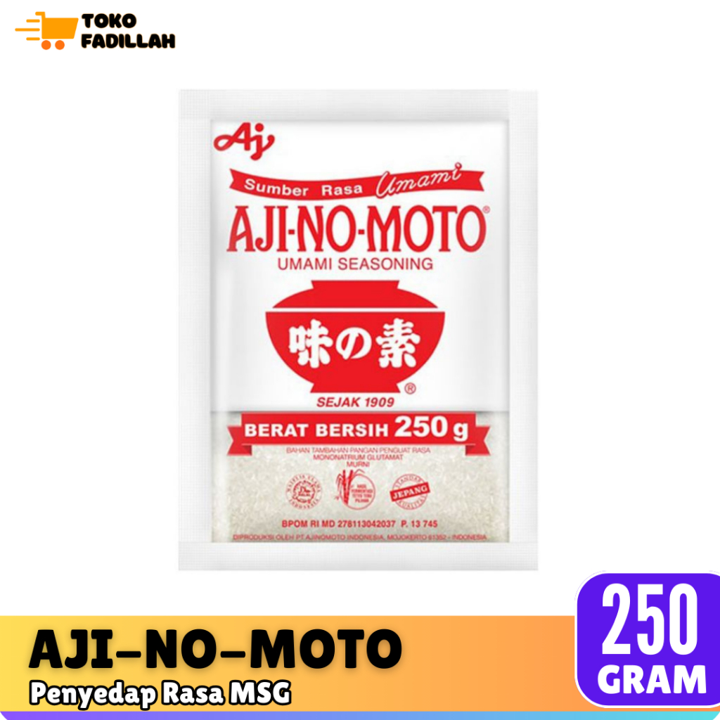 

Ajinomoto Penyedap Rasa MSG 250 gram [Vetsin / Micin]