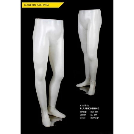 Manekin Kaki Cowok Bening | Patung Kaki Pria Plastik | Patung Celana