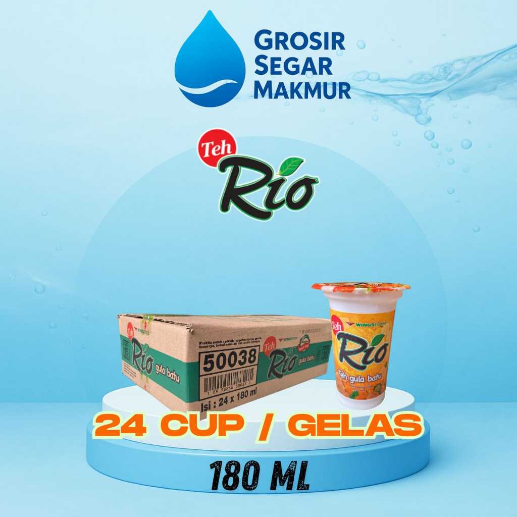 

TEH RIO GULA BATU 180 ml gelas ( 1 dus 24 gelas )