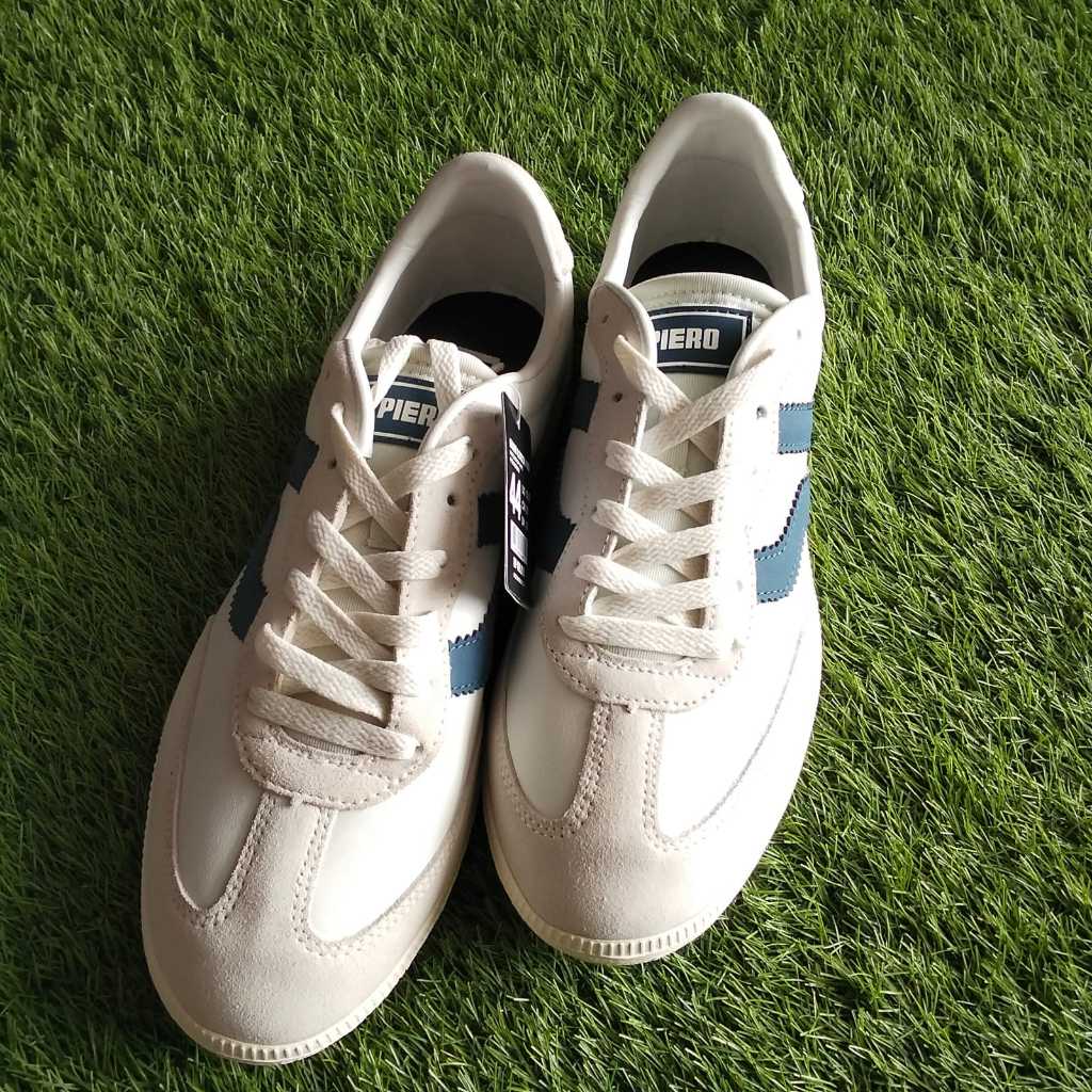 PIERO  SEPATU SNEAKERS GRAND LONDON PRM WHITE/GREY/OFF WHITE PIE1000200