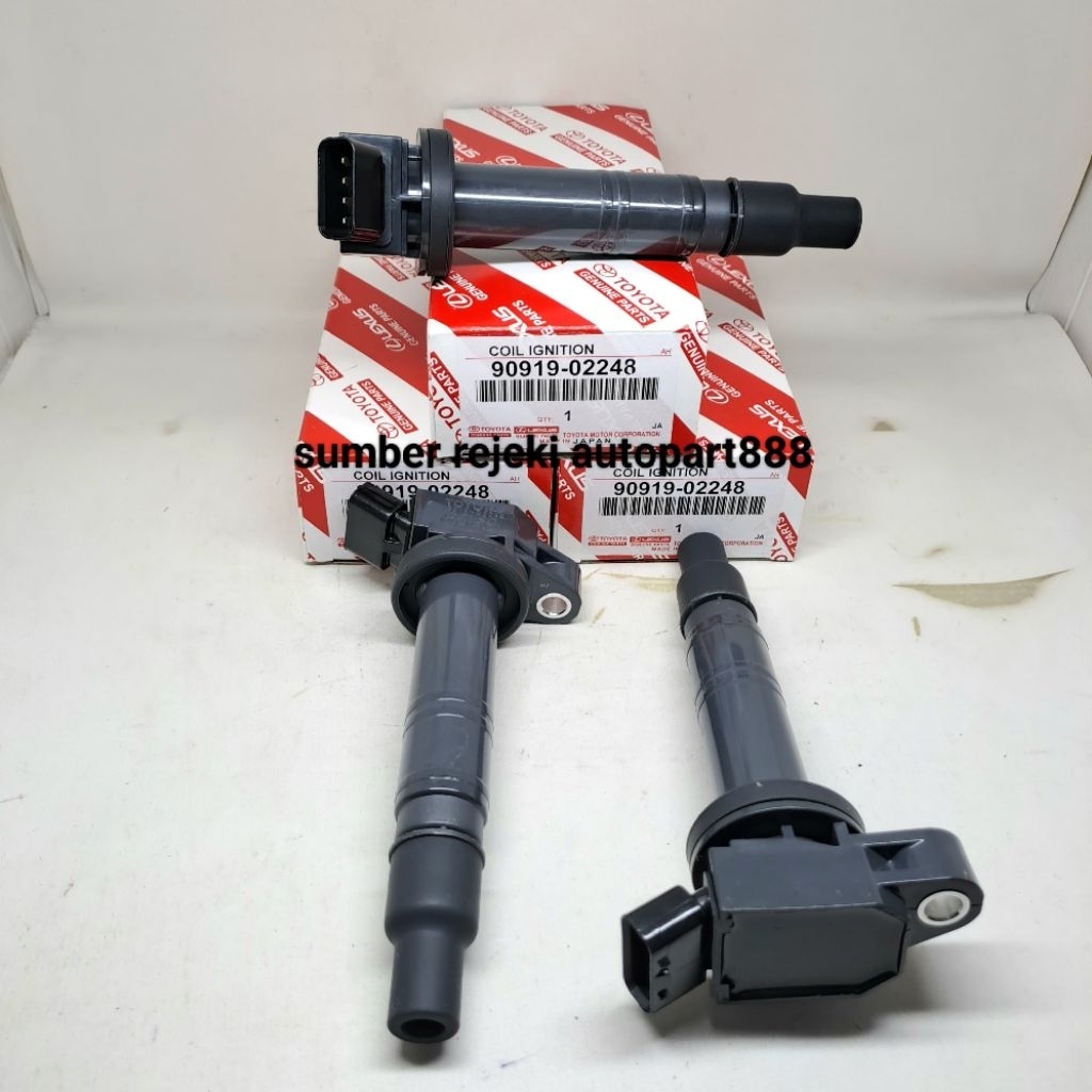 koil coil Toyota Innova bensin coil Ignition Inova Hilux Fortuner bensin 90919-02248 original