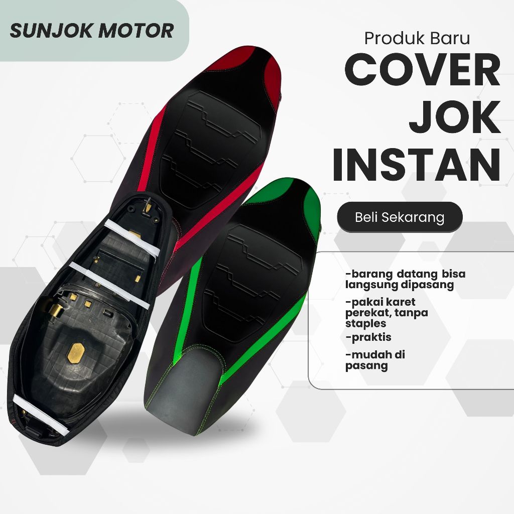 Kulit jok Custom tanpa staples MODEL EROPA-VARIO BEAT SCOOPY NMAX AEROX PCX  / LAINNYA cover jok mot