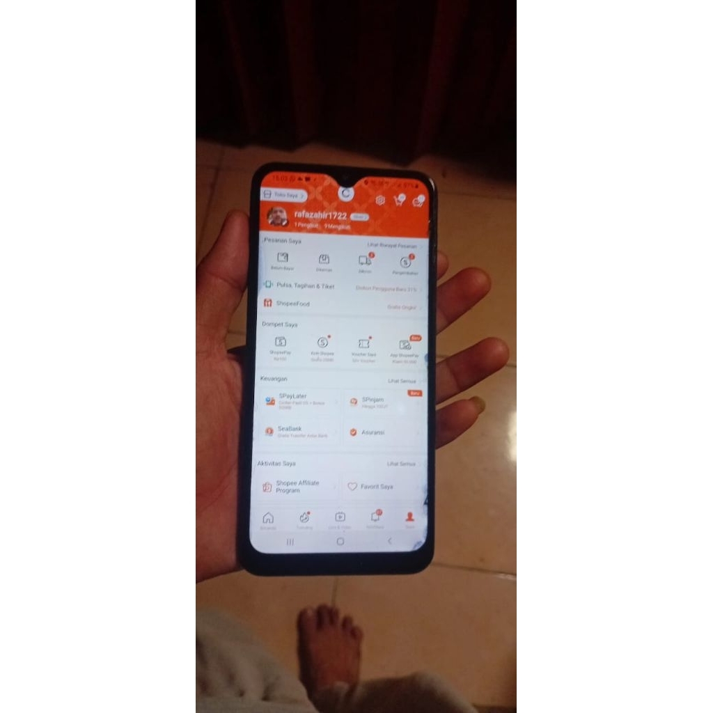 jual be om hp samsung a50 4 64 ok lancar, bekas second