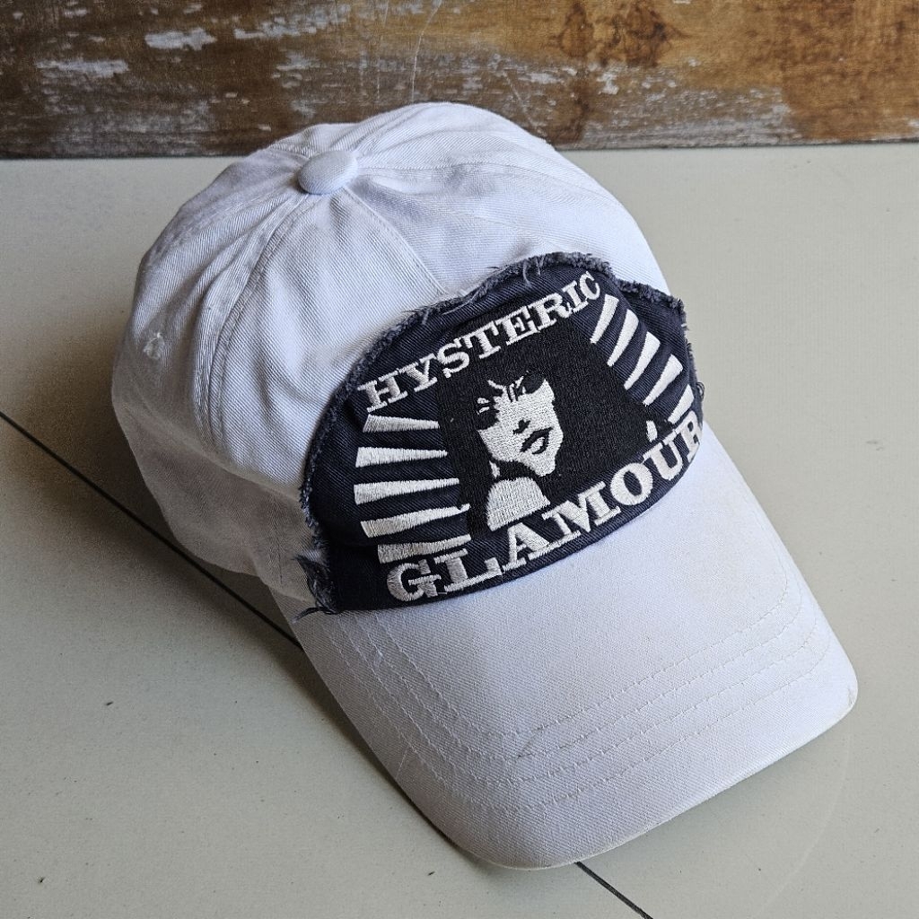 Hysteric Glamour White Cap with Big Logo