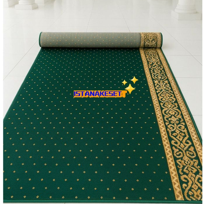 Karpet Sajadah Masjid MEEDENA/ALMIRA 1 ROLL Ukuran 600x120cm / Karpet Mushola