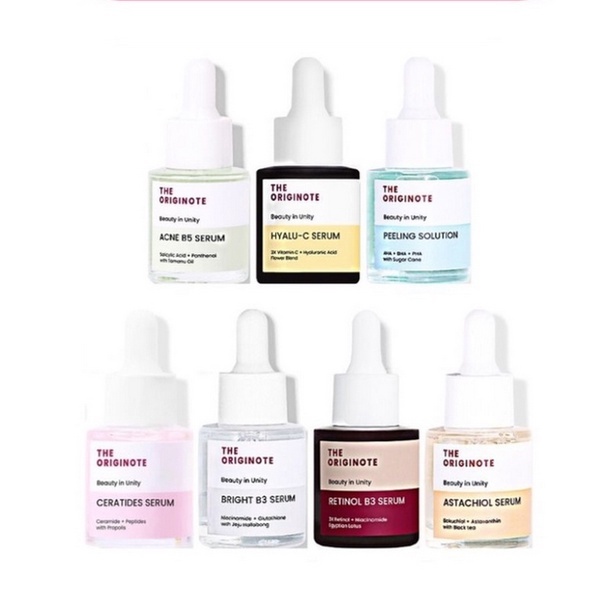 The origonote Bright B3 Serum / Acne B5 Serum / Peeling Solution Serum / Ceratides Serum / Astachiol