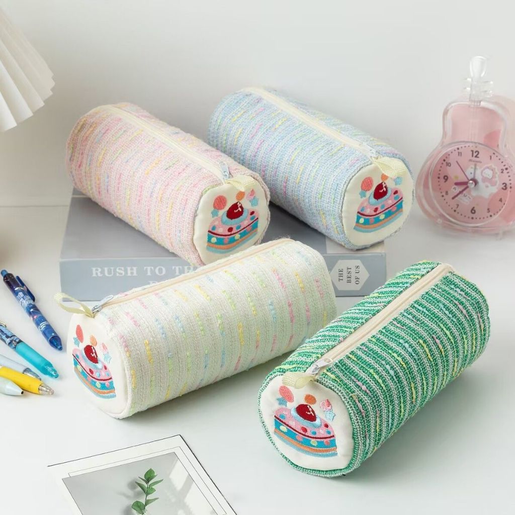 Tempat Pensil Lucu Motif Strawberry Cake Pouch Pulpen Pensil Cute Aesthetic