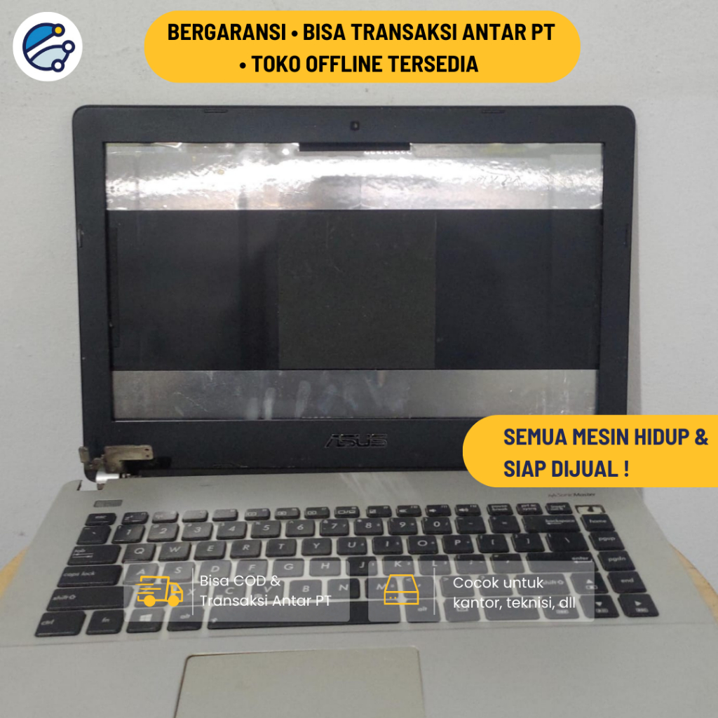 Casing Bawah Laptop / Bottom Case Laptop / Housing Body Laptop Bawah / Keyboard Laptop Copotan / Fra