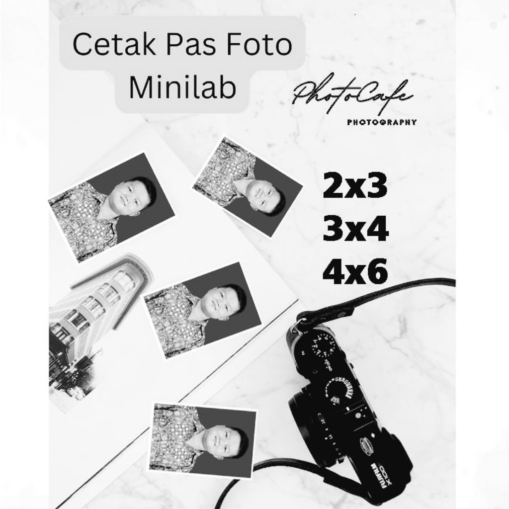 Cetak Foto Pas Foto 3x4 bitam putih Doff tebal kulit jeruk mesin Lab profesional khusus cetak foto