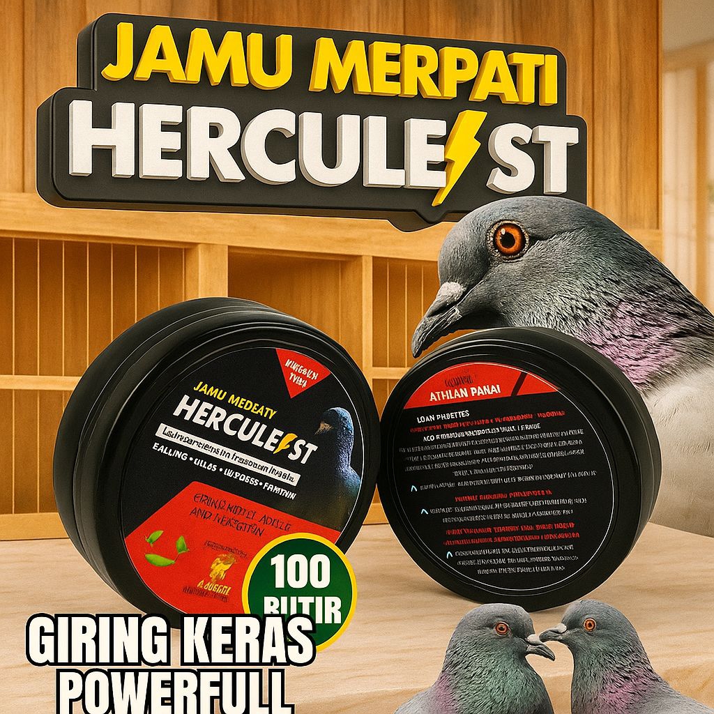 Jamu Merpati Hercules 100 Butir Jamu Giring Jamu Stamina Merpati Tinggi Kolong TomprangJAMU MERPATI 