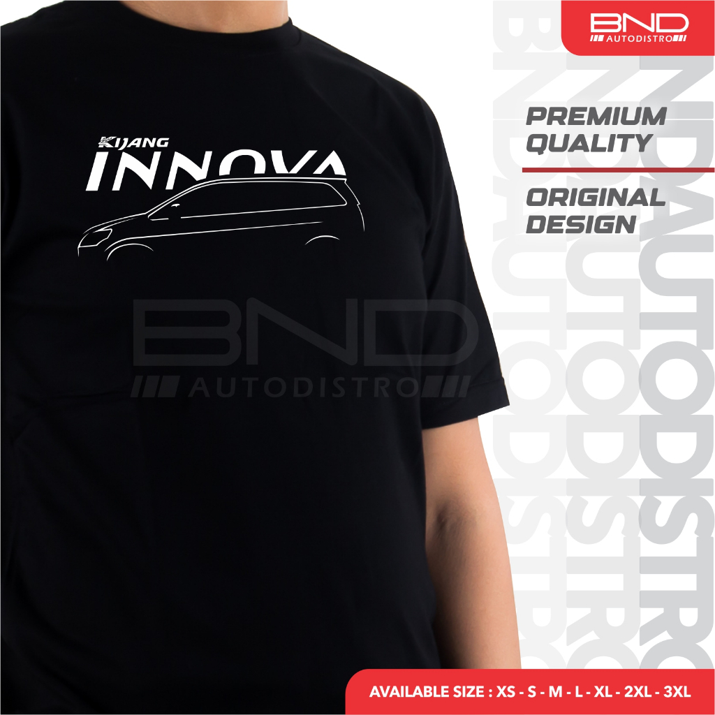[BND] Kaos Toyota Kijang Innova SIDE T-Shirt Baju Kaos Kijang Innova 1TR 2KD Kaos Mobil