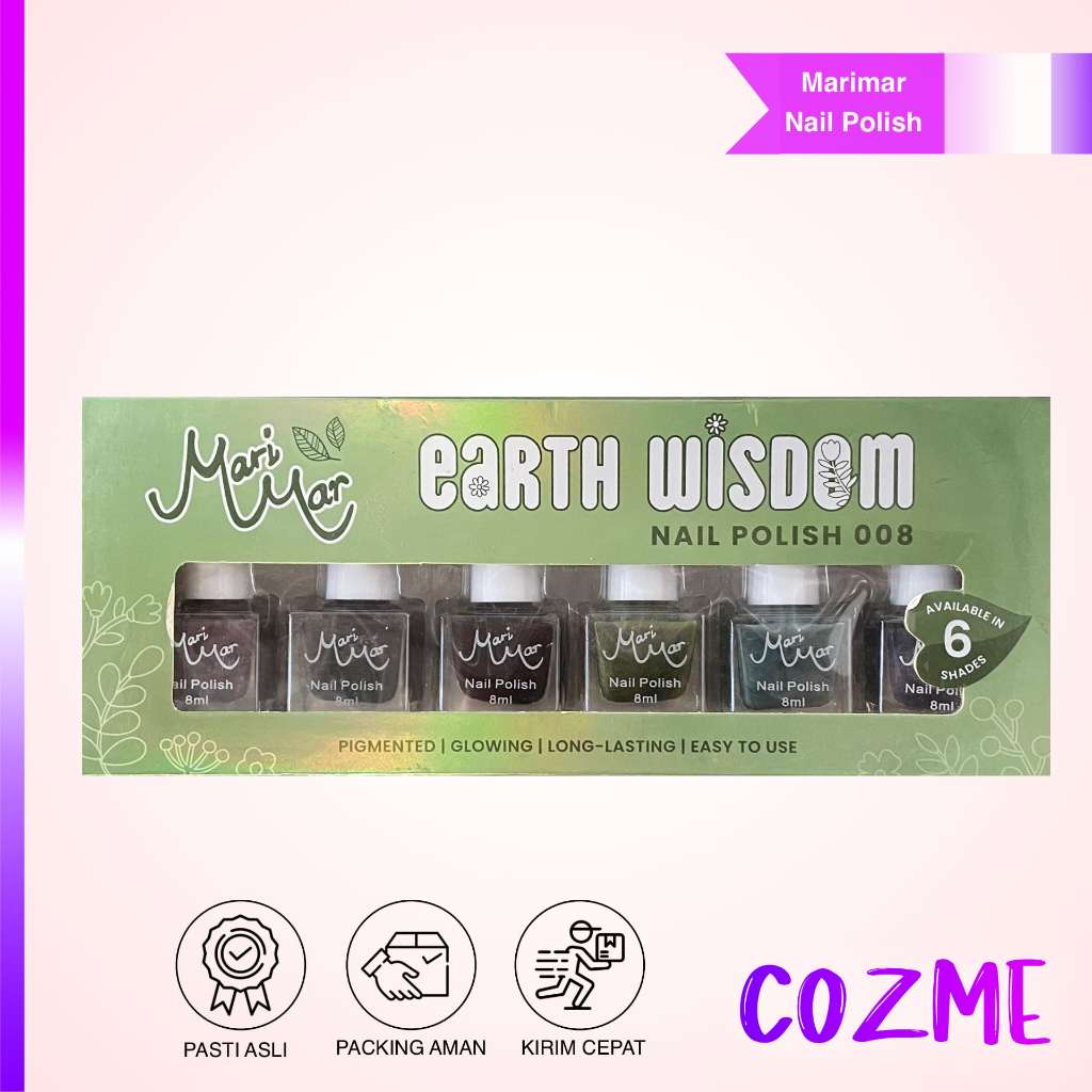 MARIMAR Nail Polish 008 Earth Wisdom Series 8mL Isi 6pc (Pack)