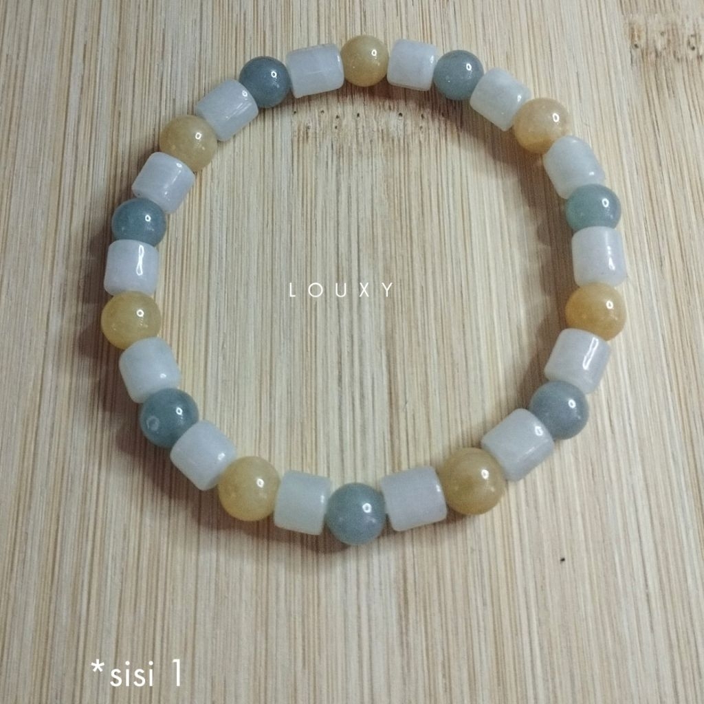 Gelang Giok Alami Gelang Giok Burma Type A Spring Colour