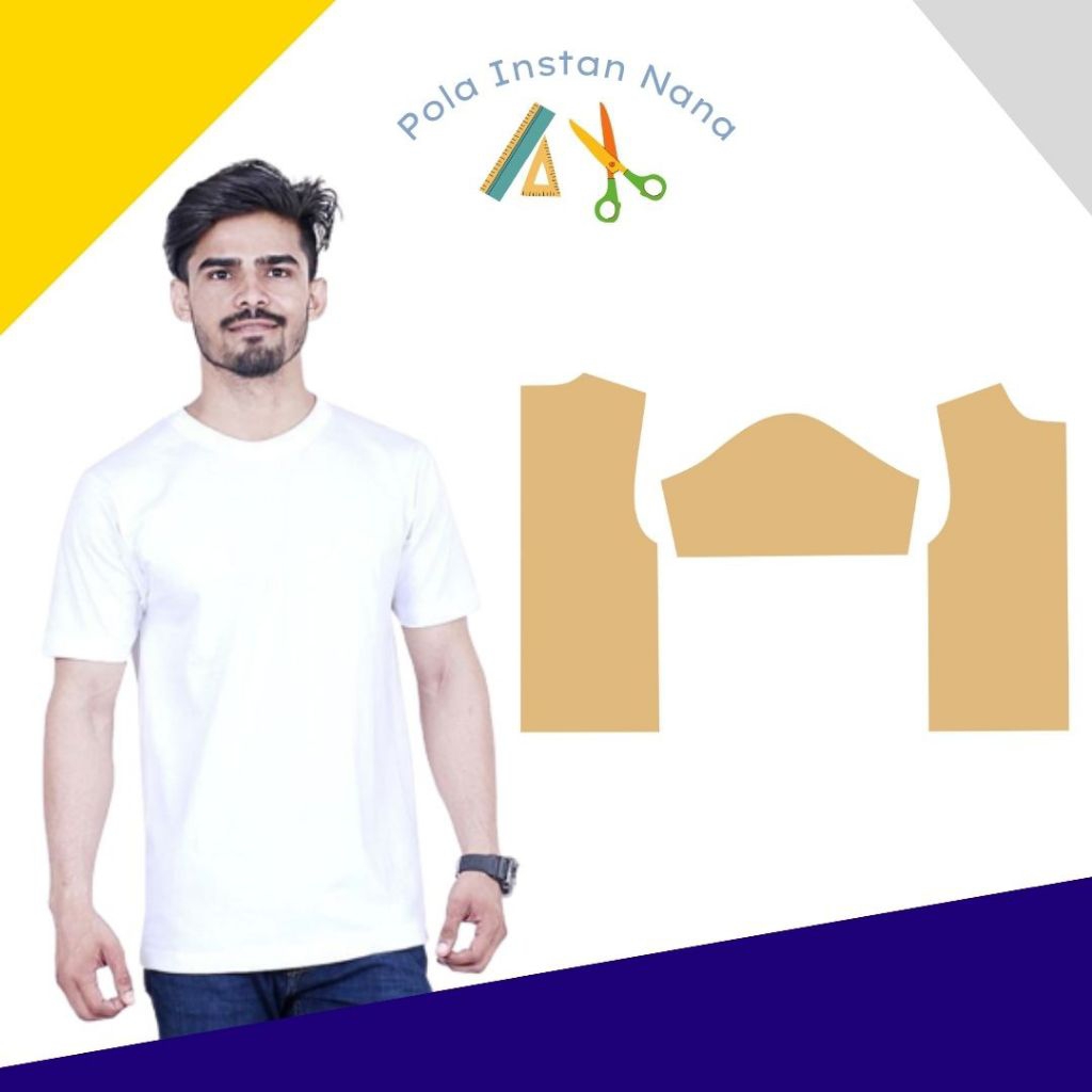 Pola Kaos Cowok Lengan Pendek / Pola Kaos Oblong