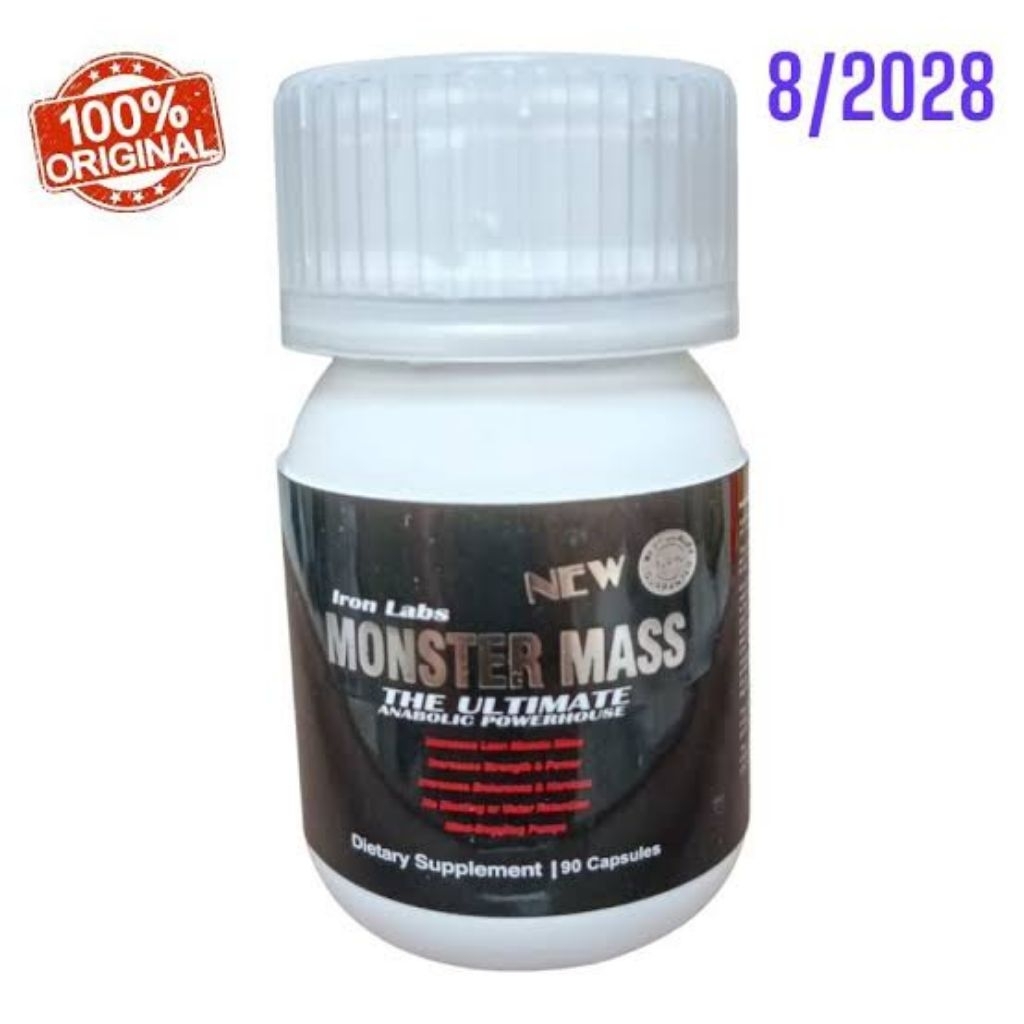 MONSTER MASS ISI 90 CAPSUL MONSTER MASS IRON LABS SUPLEMEN PRIA ASLI