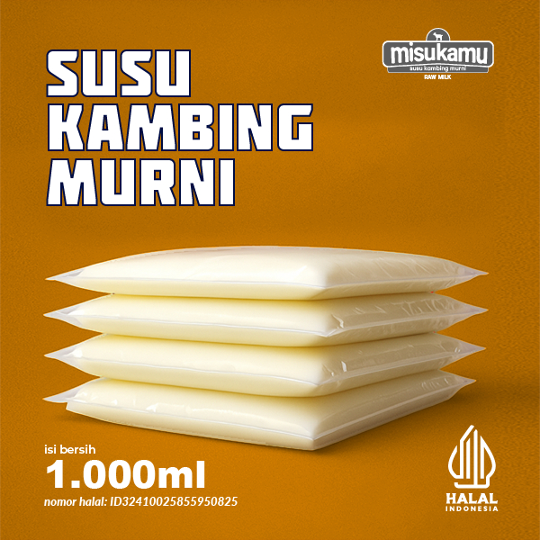 Susu Kambing Murni - Misukamu Kemasan 1 liter | Pesanan Sameday