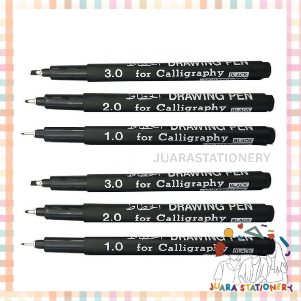 

Snowman Calligraphy Pen FT-700 1.0 2.0 3.0 / Pulpen Kaligrafi Hitam Drawing Pen