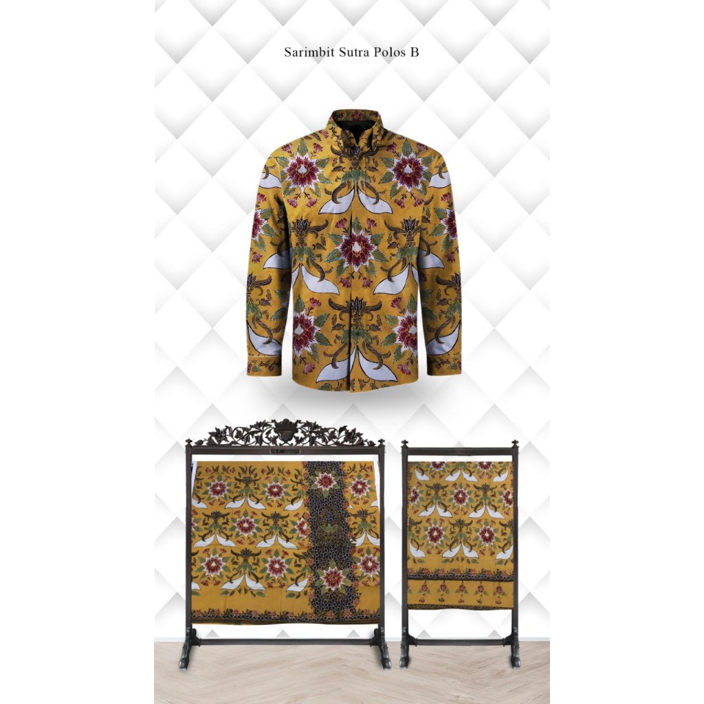 Kain Sarimbit Batik Kemeja Pria Sarung Selendang Batik Tulis Atbm Sutera Baron limited Edition
