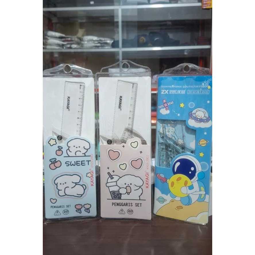 

Penggaris Set Fancy / Penggaris Segitiga Busur