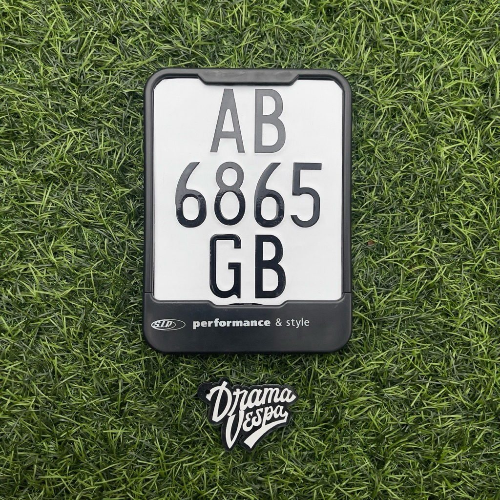 Plat Nomor Vespa untuk Frame SIP