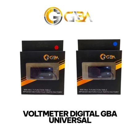 Volt Meter GBA Voltmeter Waterproof Volt Meter Motor Volt Meter Aki Digital Alat Pengukur Aki Motor
