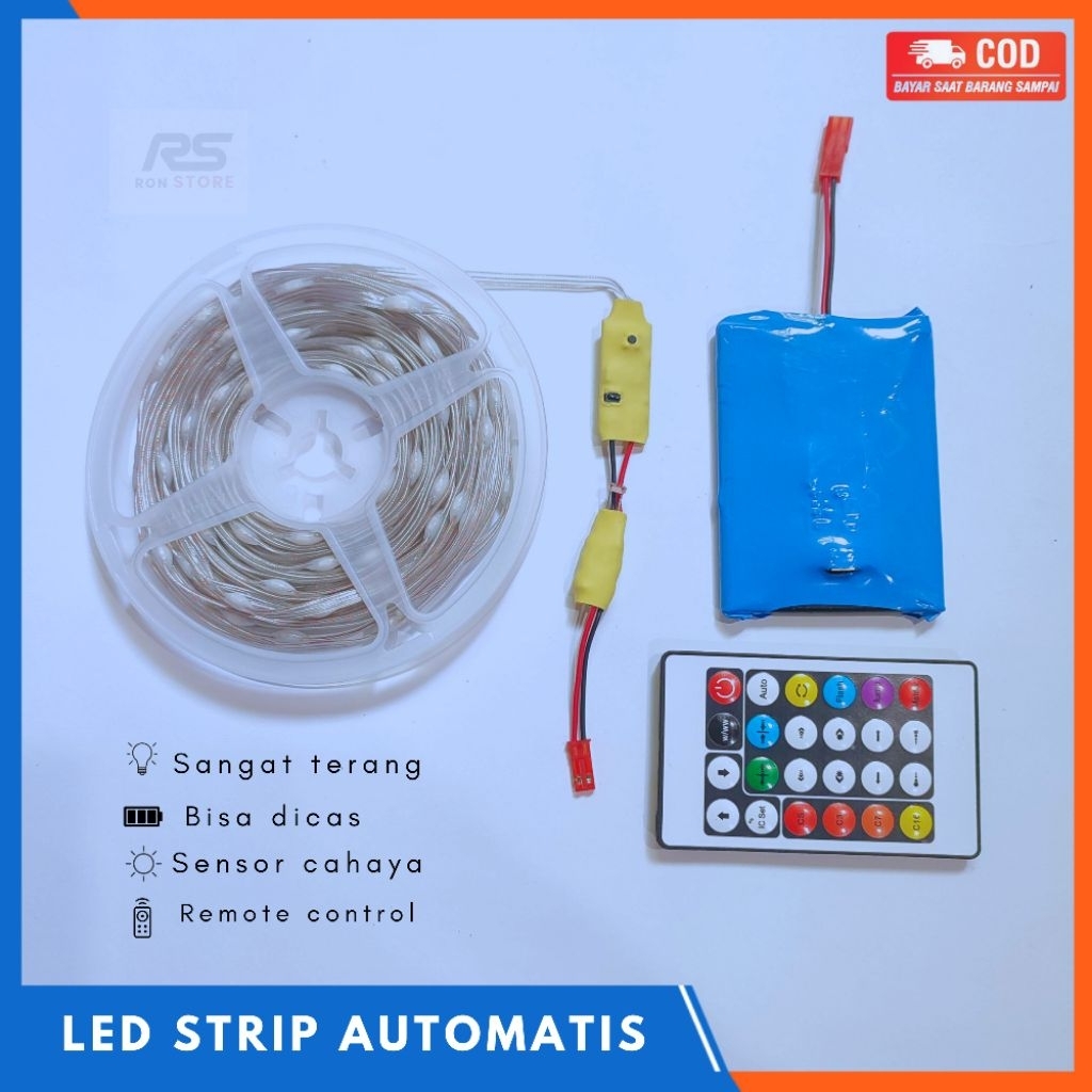 Lampu Led String Running RGB 10 meter 5v Remote/Lampu Layangan/Lampu Hias/