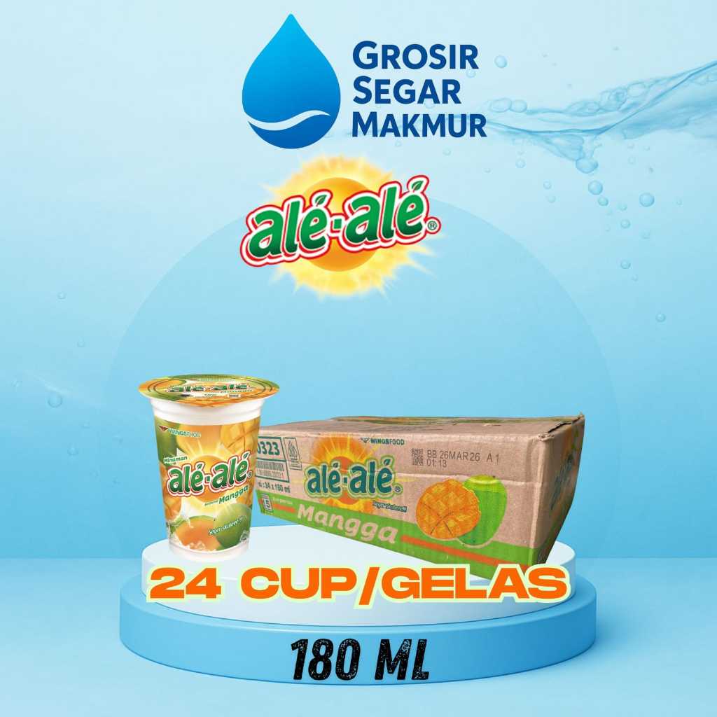 

ALE ALE MANGGA 180 ml gelas ( 1 dus 24 gelas )
