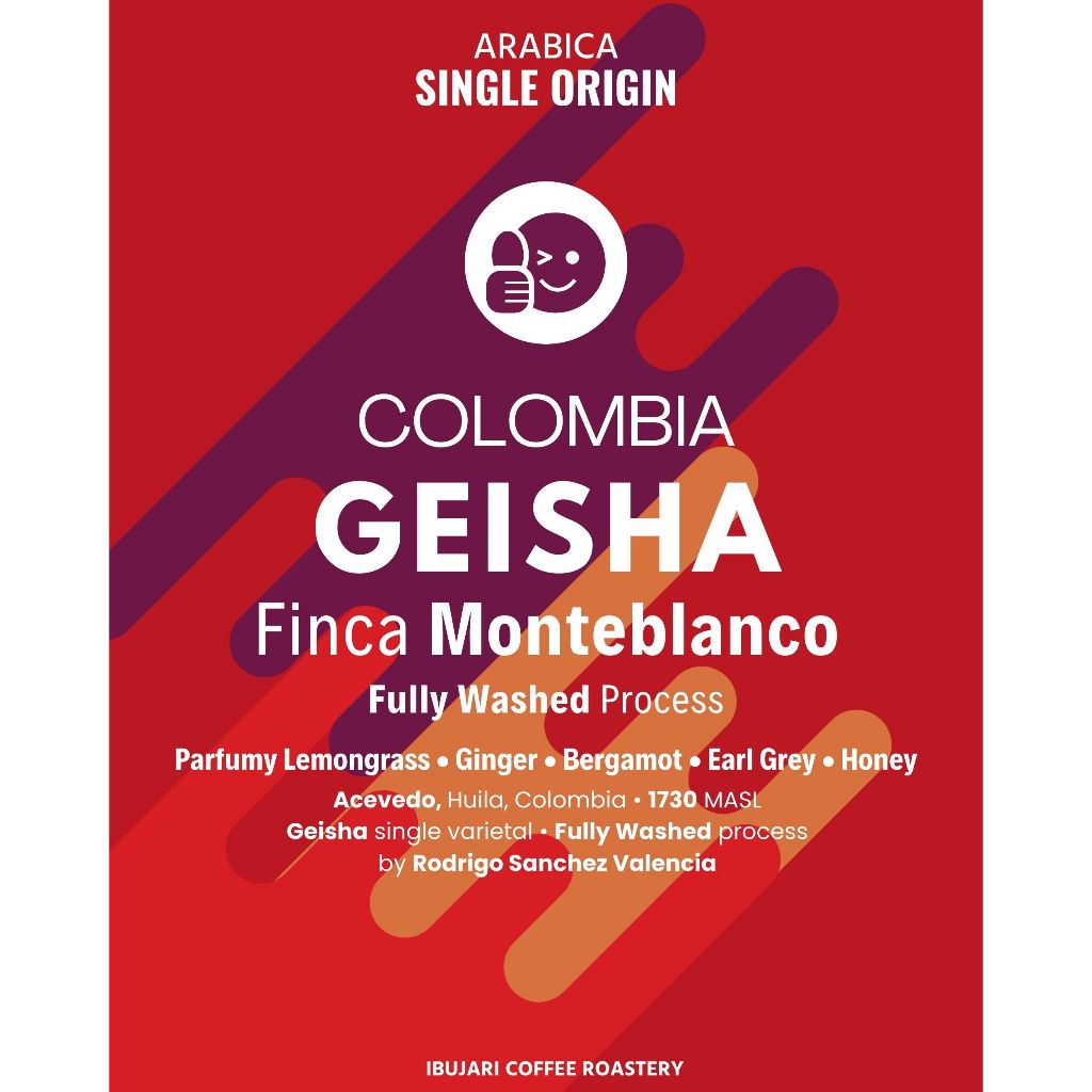 

Colombia Geisha Finca Monteblanco Fully Washed • Biji Kopi Arabika Filter Single Origin Manual Brew Arabica Beans Ibujari Coffee Roastery