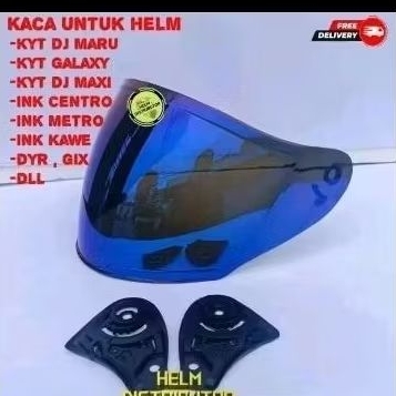 COD | Kaca visor helm KYT dj maru plus rachet kyt dj maru dan INK centro