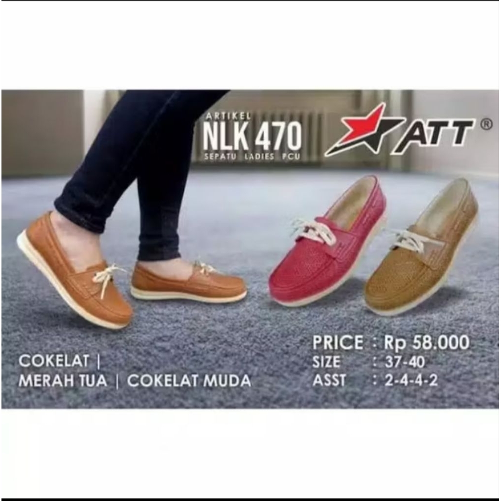 sepatu wanita  att slip on (preloved)