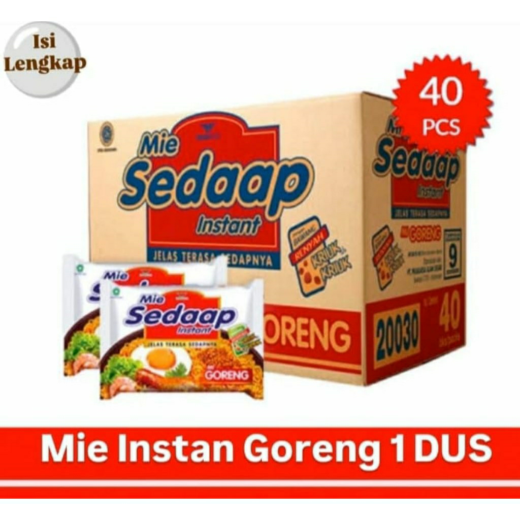 

Mie Sedaap Goreng 1 Dus isi 40 Pcs