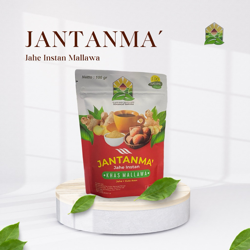 JANTANMA' Jahe Instan Khas Mallawa – Minuman Herbal Jahe Gula Aren Alami Hangat & Sehat