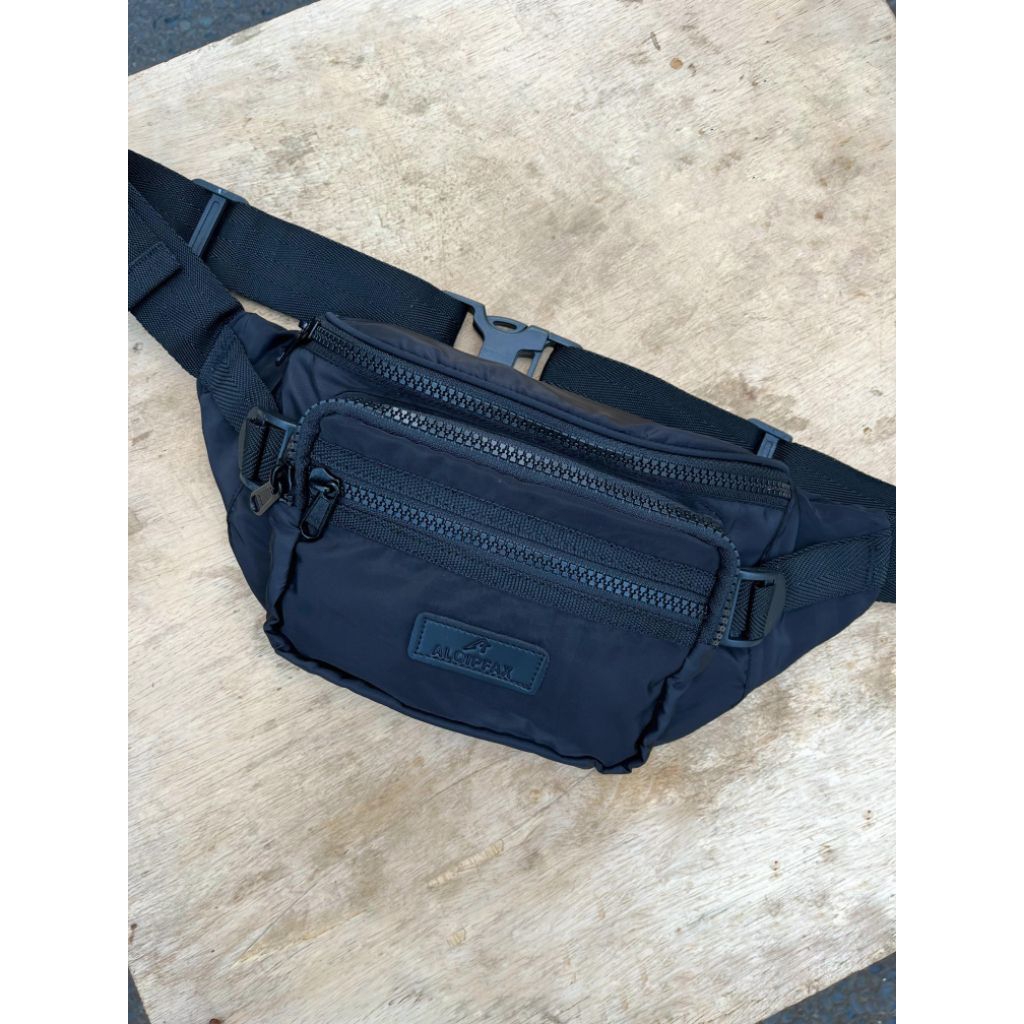 Waistbag pria aloipfax  - kompek cowok kekinian - tas pinggang bahan parasut