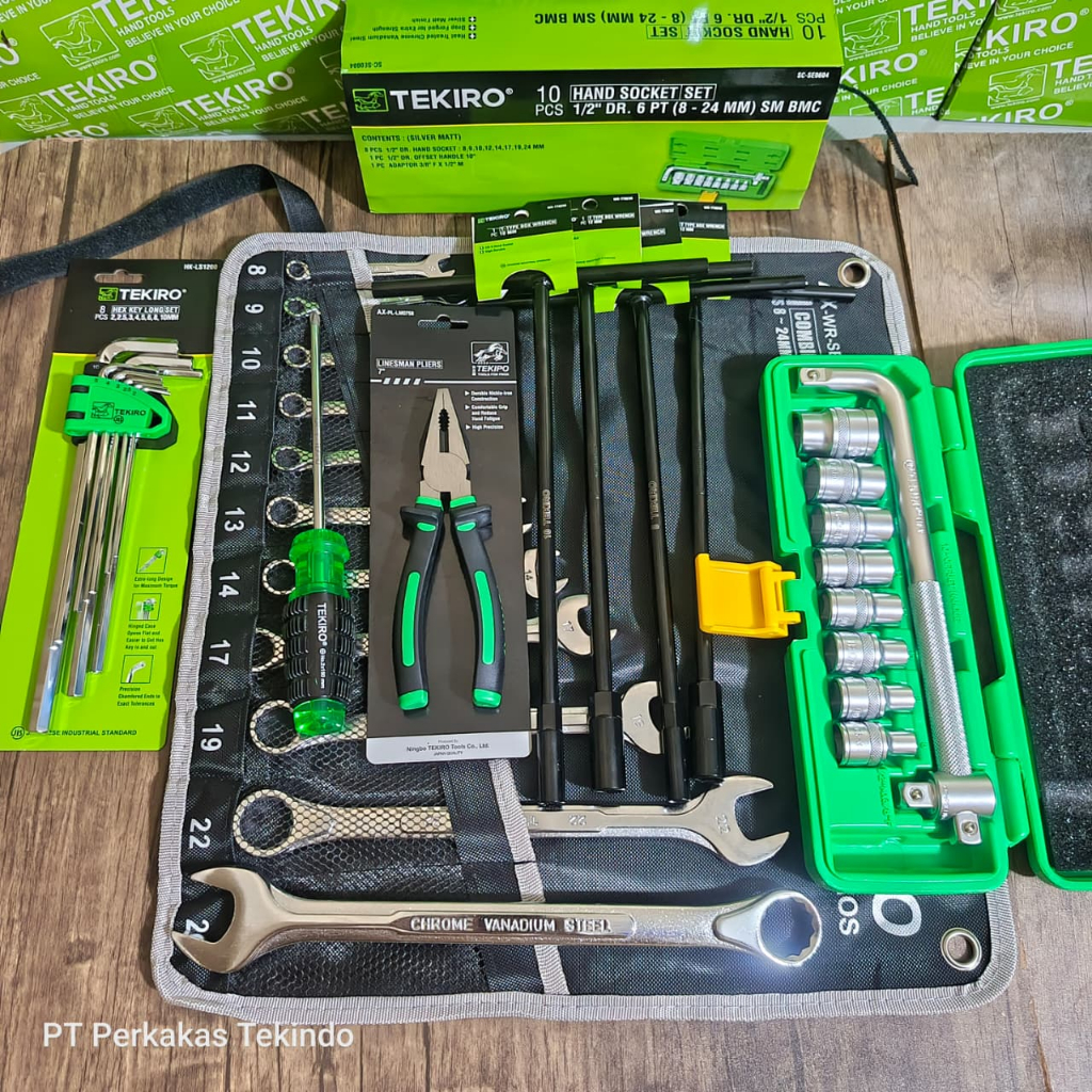 TEKIRO Kunci Lengkap full set / Alat Bengkel / Tools / Peralatan Bengkel