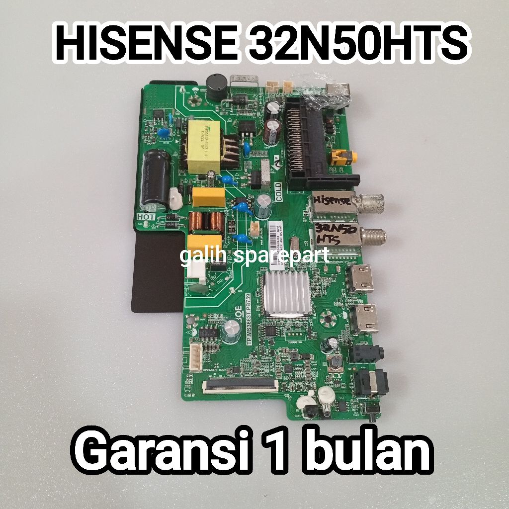 MESIN TV / MAINBOARD TV HISENSE 32N50HTS MB - MODUL - MOTHERBOARD TV HISENSE