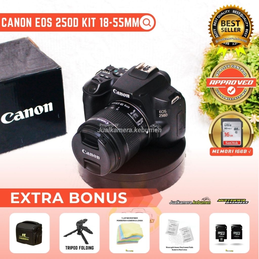 Canon Eos 250D Kit 18-55mm Is Stm - Kamera Canon Eos 250D