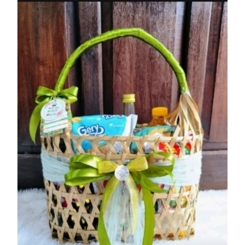 keranjang anyaman TERMURAH keranjang hampers lebaran// keranjang makanan// keranjang buah buahan//ke