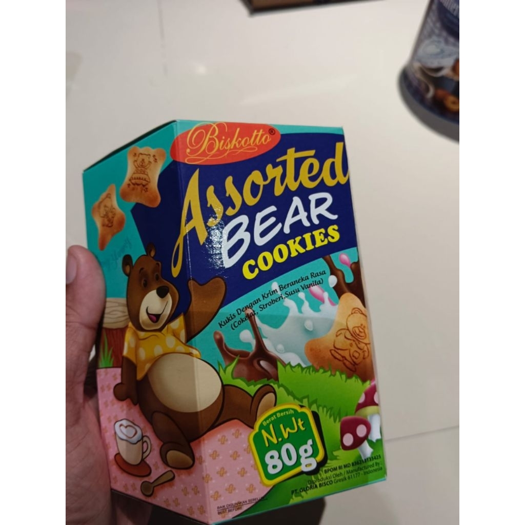 

Biskitop Bear Cookies 80gr - Assorted, Coklat