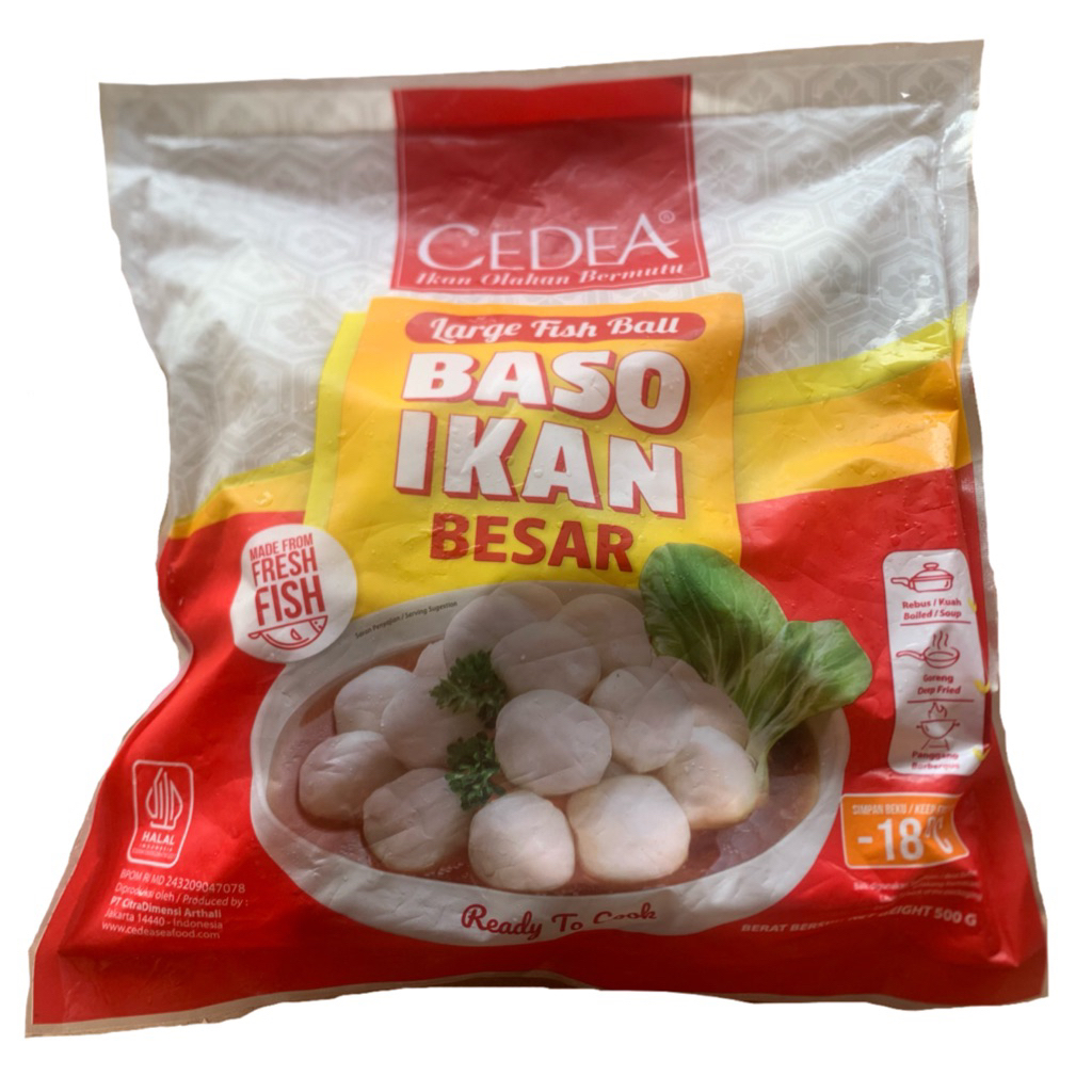 

Cedea Baso Ikan Besar 500Gr