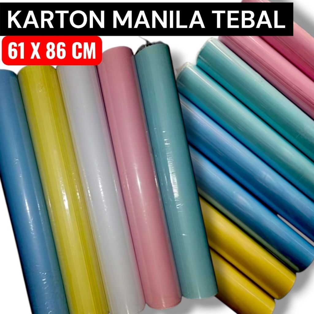 [SATUAN] KARTON MANILA TEBAL UKURAN 61x86 CM