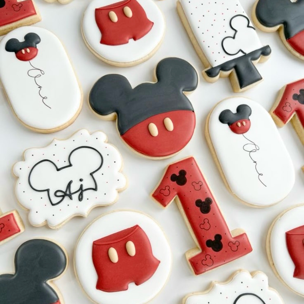 

Mickey Mouse Cookies – (7-8cm) Kukis Hias / Sugar Cookies / Icing Cookies / Hampers Ulang Tahun Anak