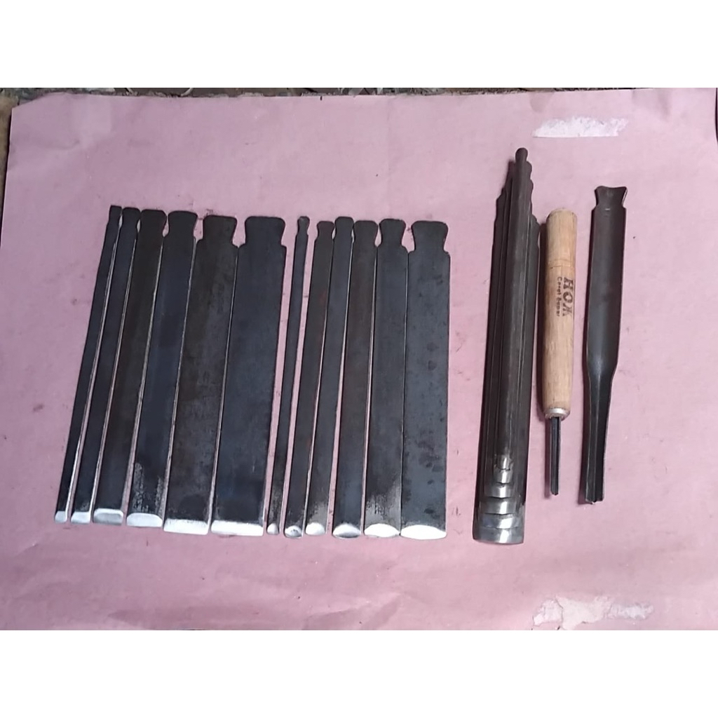 pahat ukir sulaman - pahat kayu ukir -pahat tajam-isi 20pcs