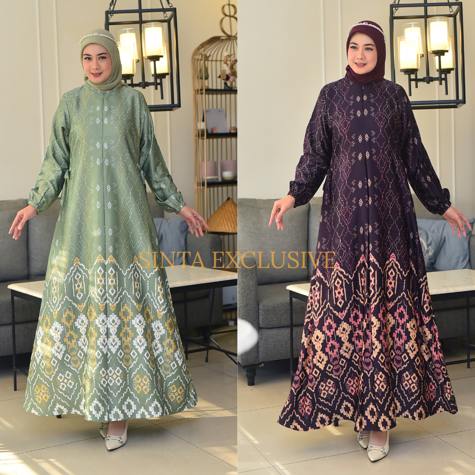 Gamis Silk Premium Gamis Motif Terbaru Gamis Elegan Gamis Jumbo LD 130