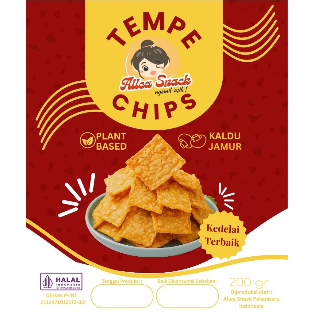 

Allea Tempe Chips Original Kaldu Jamur 200gr | Cemilan Tempe Gurih & Crunchy
