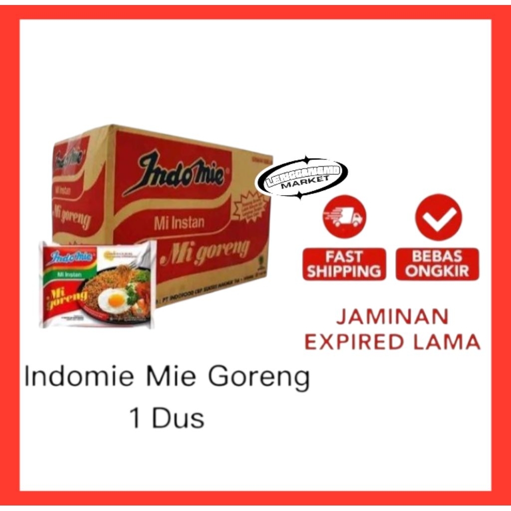 

Indomie Mie Instant Rasa Goreng 1 Dus isi 40 Pcs